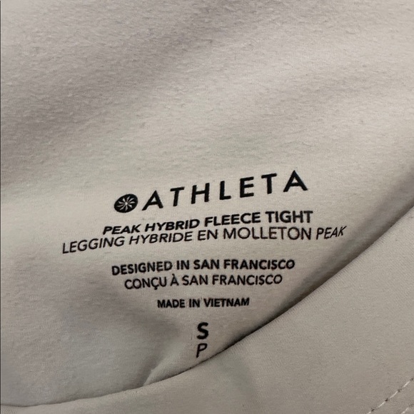 NWT Athleta Peak Hybrid Fleece Leggings/Tights - Picture 10 of 11
